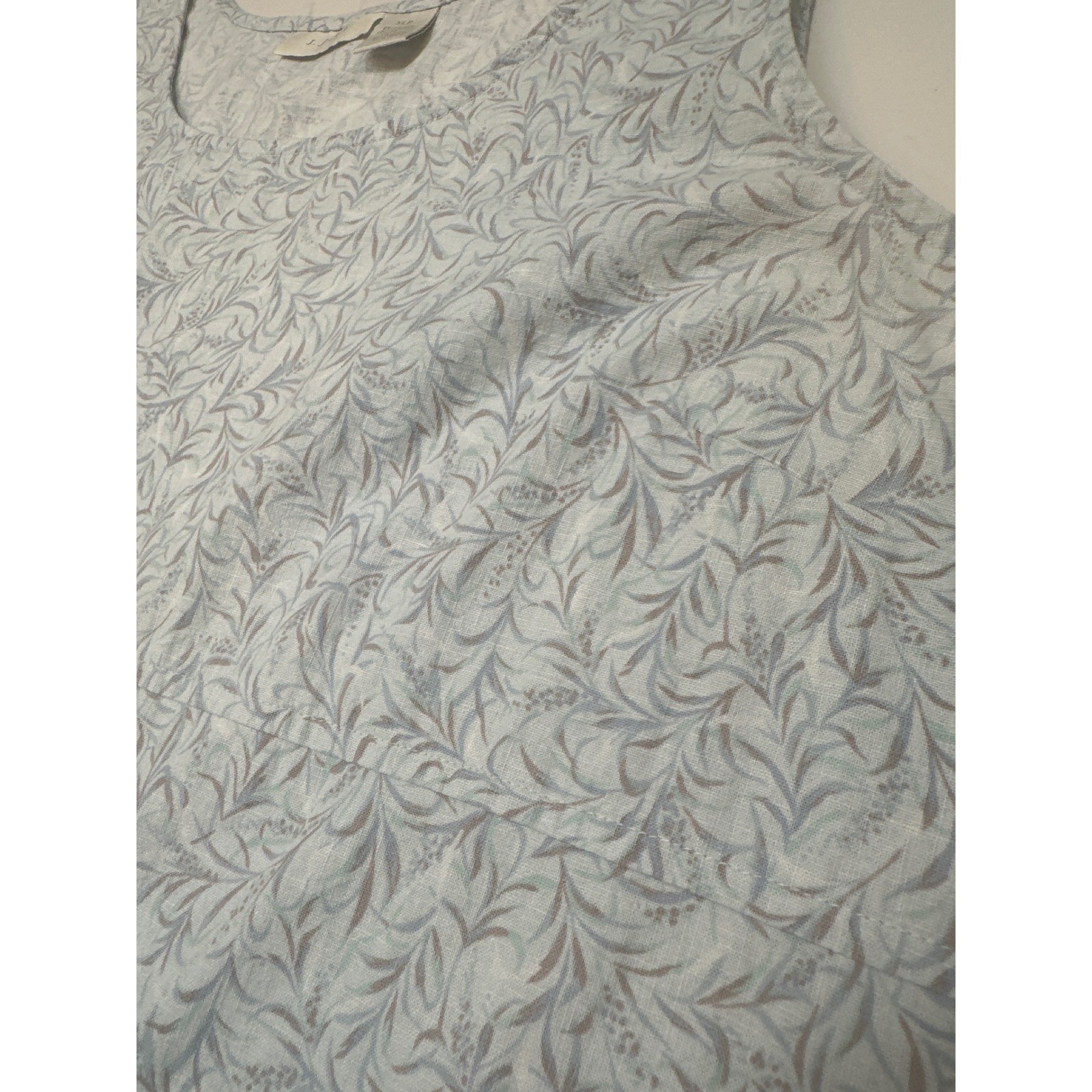 J. Jill A-Line Shift Dress XLP Chic Boho Party Vacation Coastal Cotton Linen