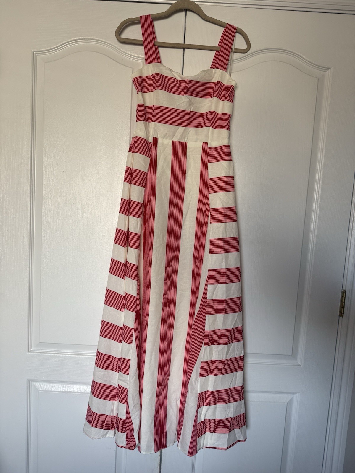 NWT VICI Everen Striped Maxi Dress Red/White Maxi Dress Large