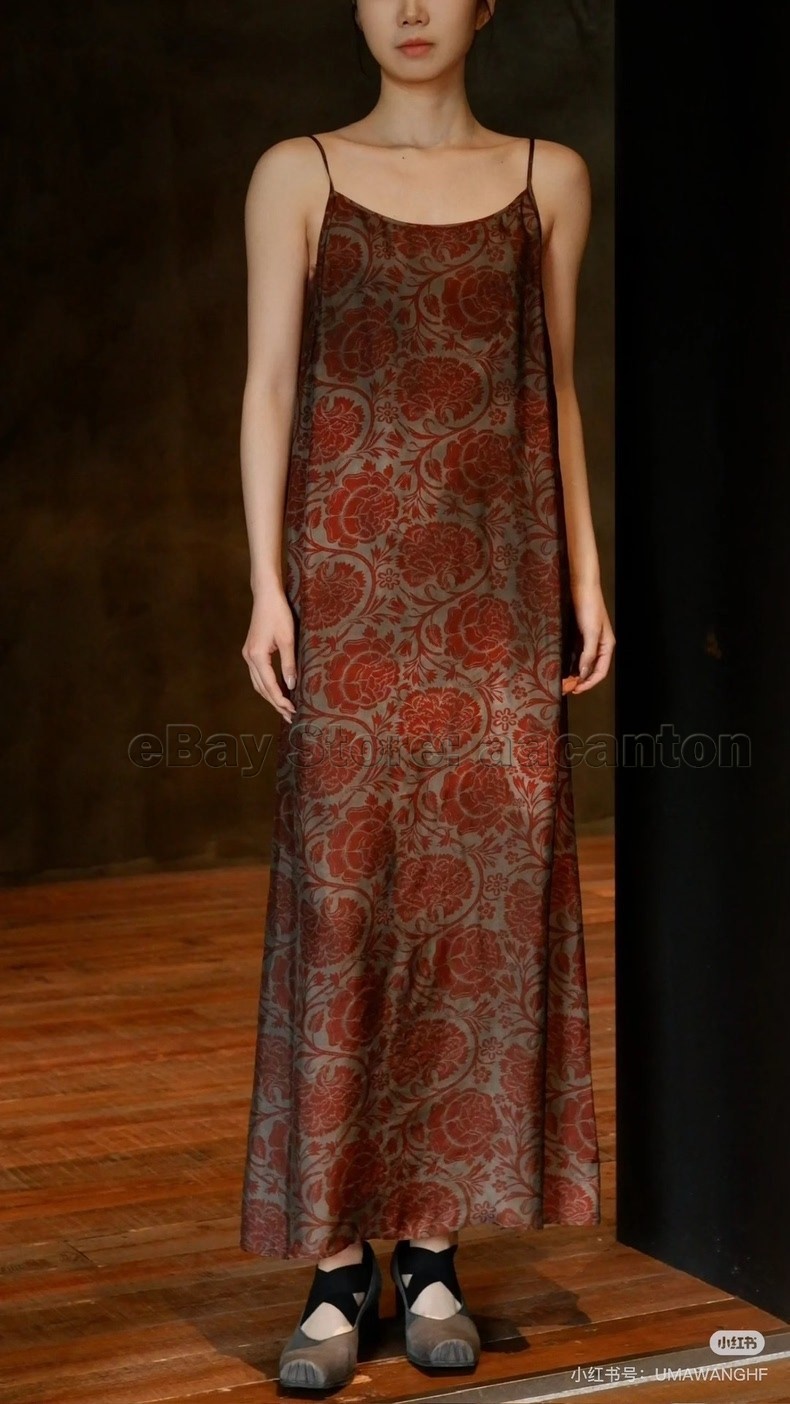 2026 UMA WANG Early Spring Backless Long Halter Dresses Halter Dress Skirts New