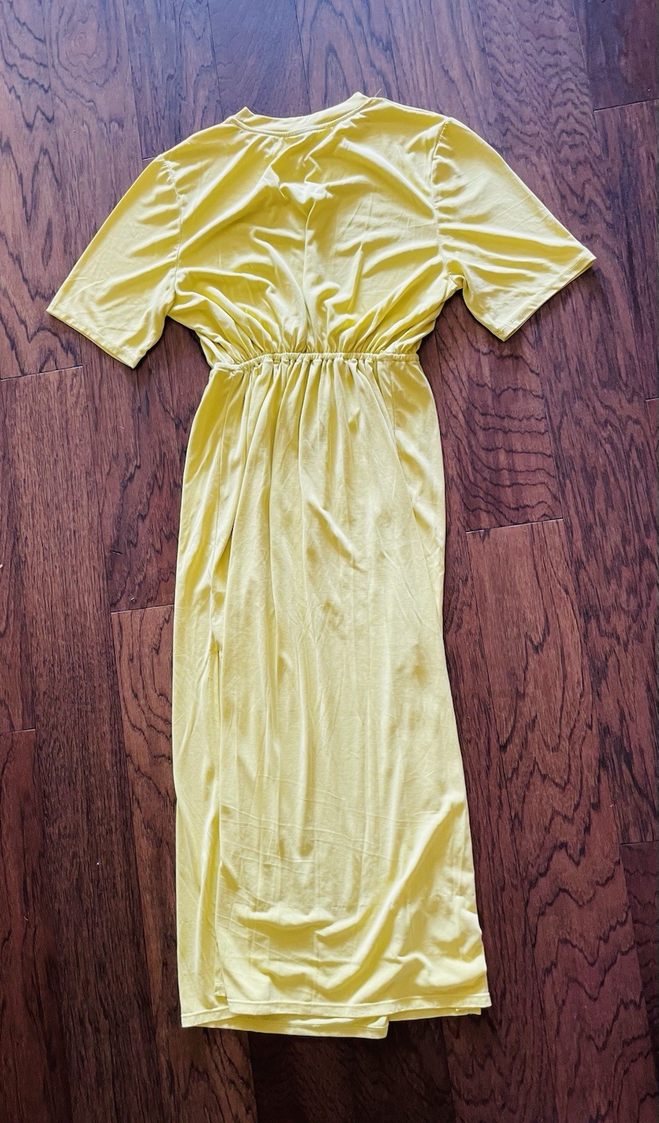 Scoop NYC Maxi Dress Modal Blend Buttercream Yellow Large (12-14) Stretch Long