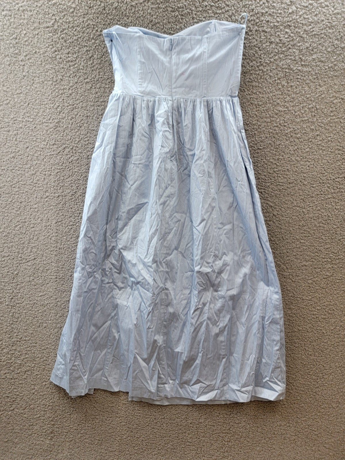 French Connection Florida Summer Dress Women’s 8 Cashmere Blue Back Zip Closure
