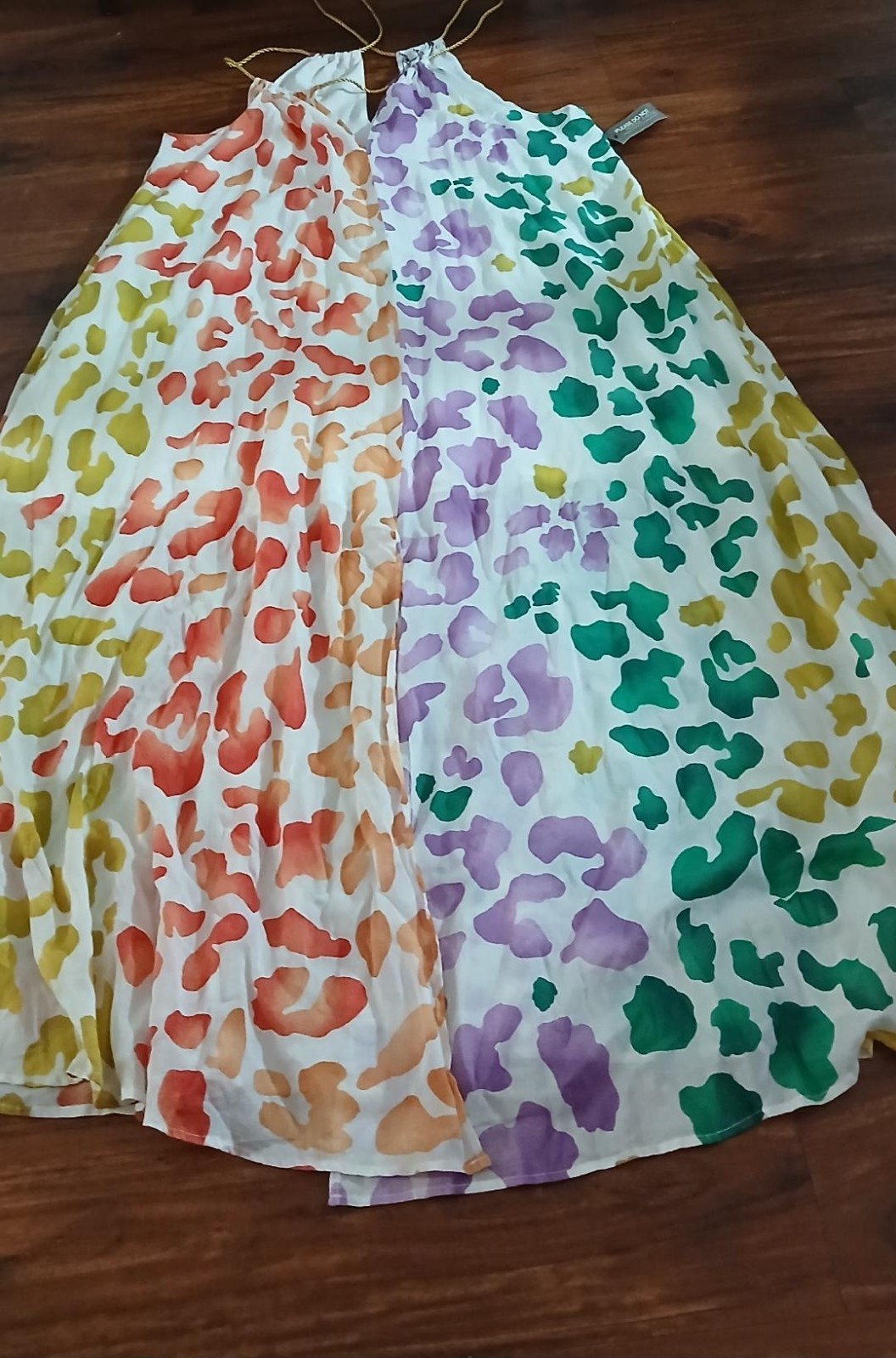 Eva Mendes collection Polyester Colorblock Long Maxi Dress Women’s Size XXL NWT.