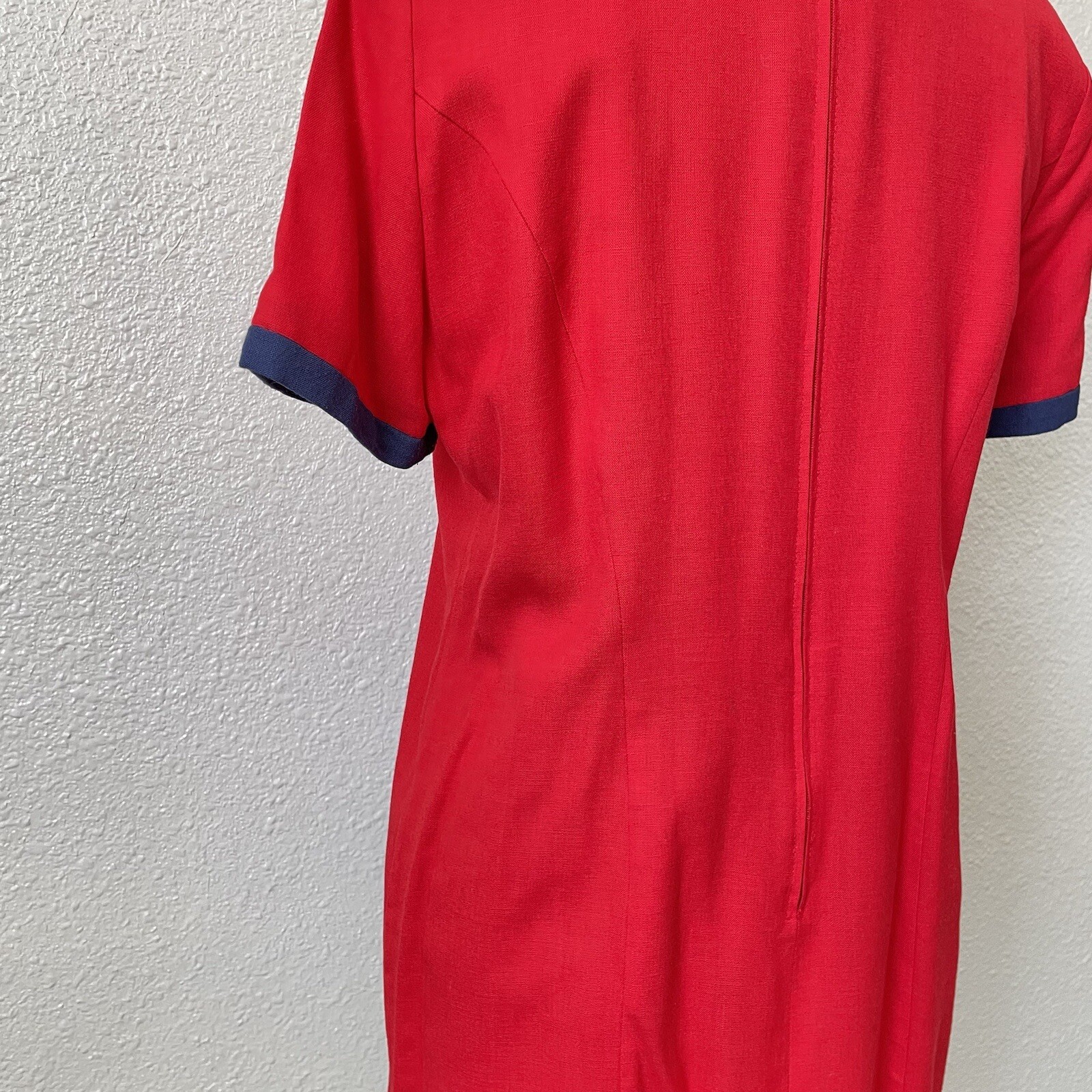 Jessica Howard Petite Vintage Retro Navy Military Dress Set Nautical Tailored 12