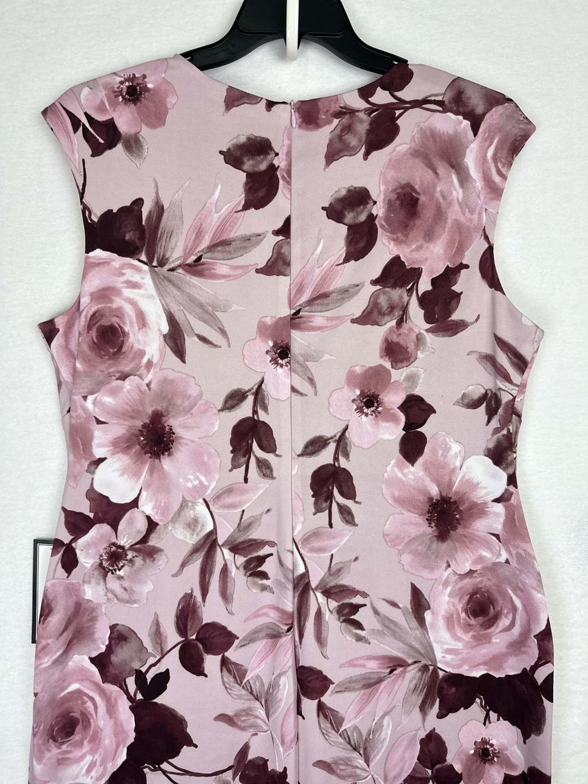 Connected Plus Size Gown 16W Mauve Rose Floral Embellished Slit NWT $119