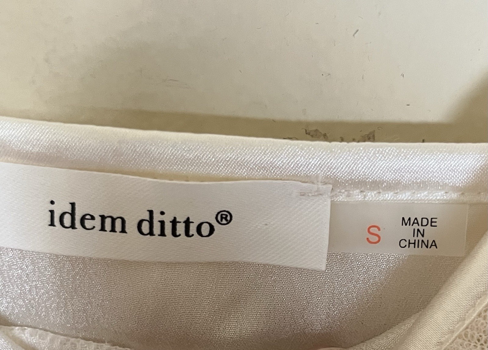 Idem Ditto Women’s Formal Sleeveless Ruffle Mini Dress Size Small Cream Chiffon