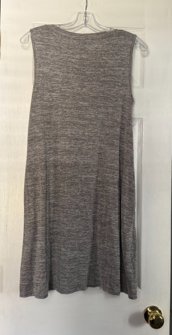 Womens AB Studio Size S Gray Sleeveless T-Shirt Dress EUC
