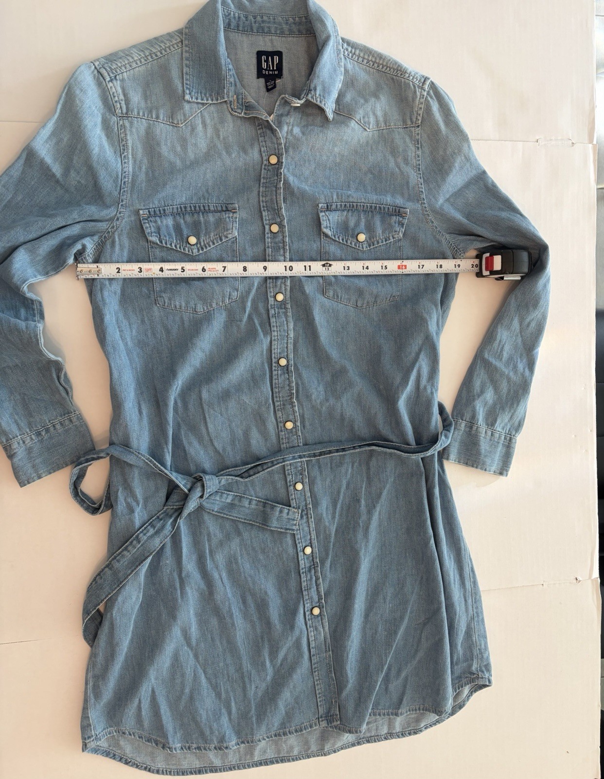 GAP Denim Shirt Dress M (with belt)