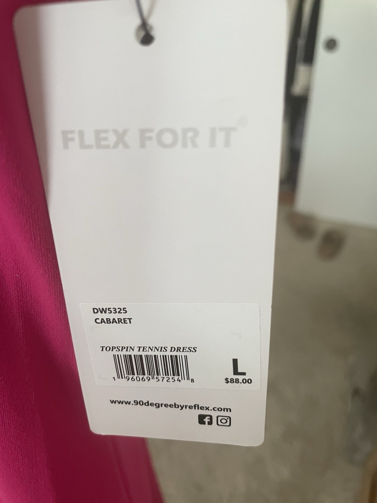 womens athletic dress large New tag 90 Degree By Reflex Tennis Pickle Ball
