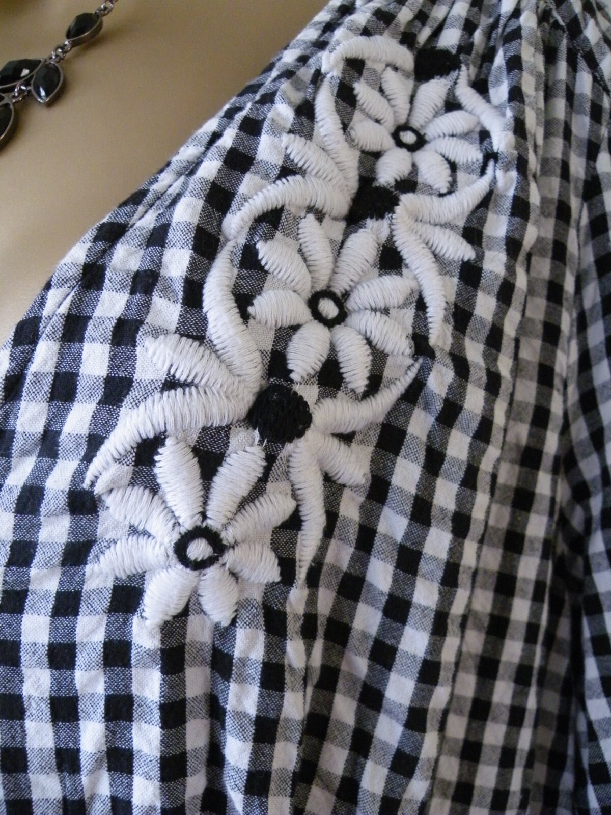👗***MONSOON PRE-OWNED “GINGHAM EMBROIDERED” DRESS SIZE 12***👗