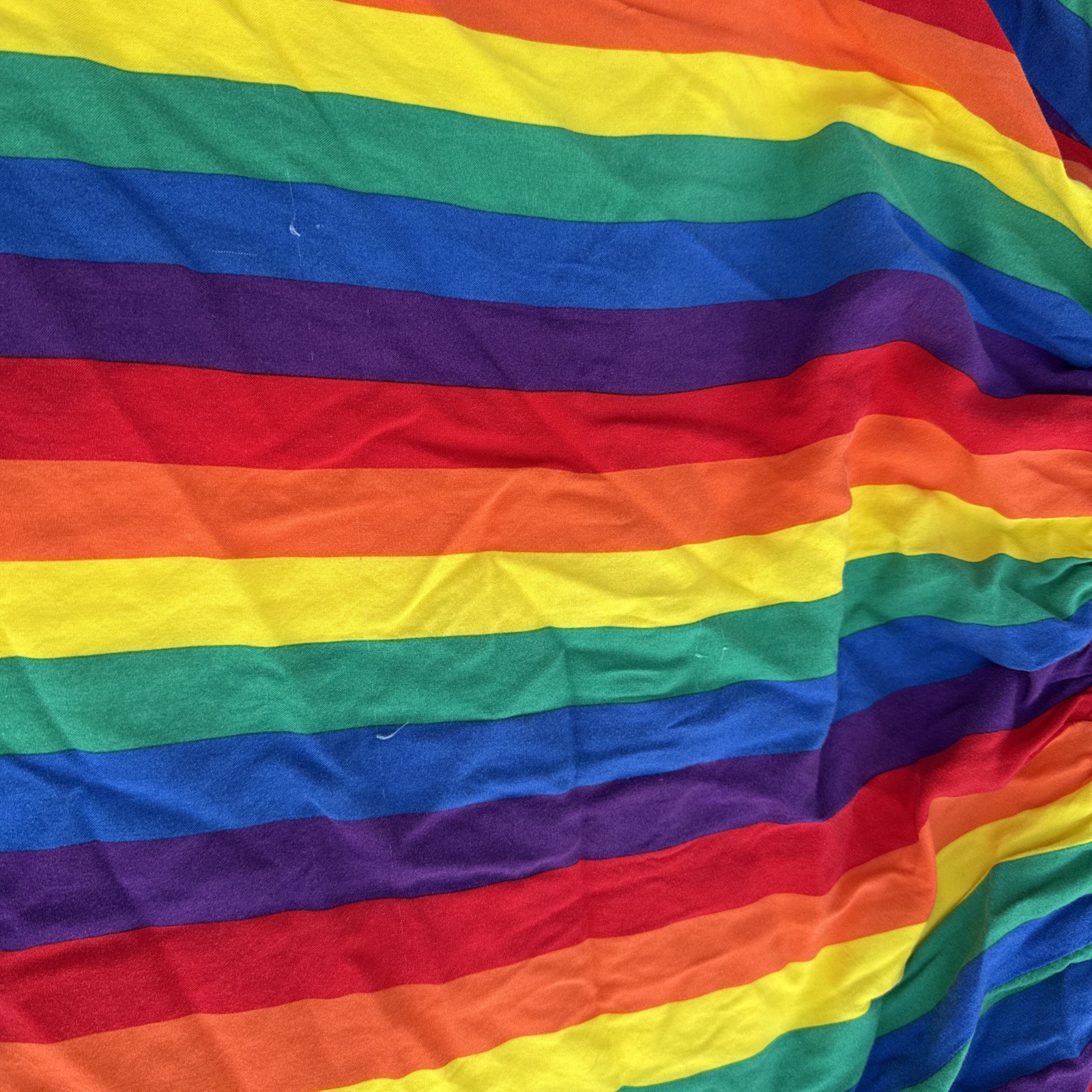Torrid 2 (2X 18/20) Rainbow Striped Challis Smocked Mini Tank Dress Pride Punk