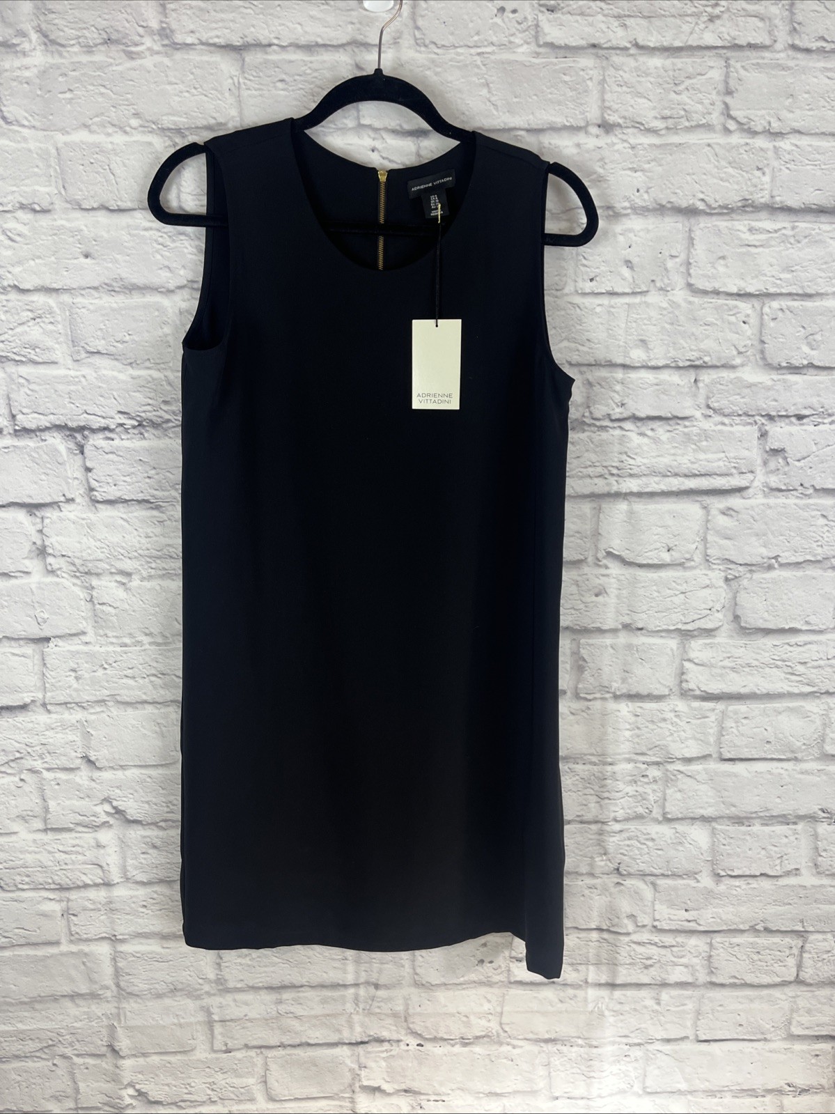 Adrienne Vittadini NWT Classic Elegant Capsule Wardrobe Black Sheath Dress 6