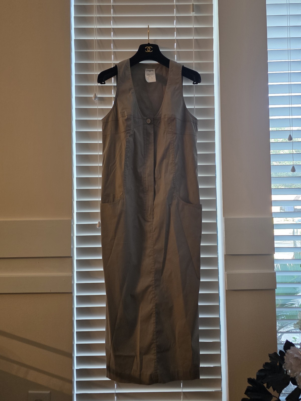 vintage Chanel vest-style midi dress
