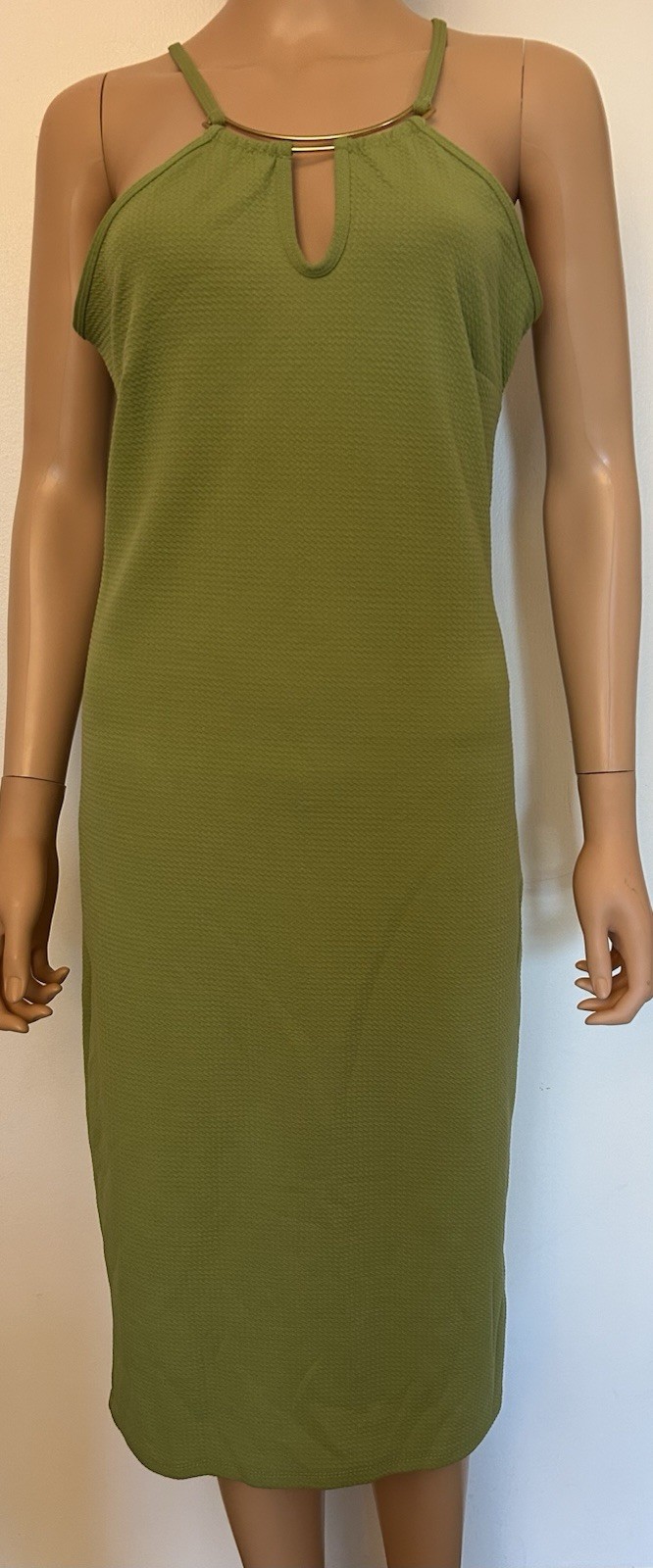 Absolutely Love It Chartreuse Green XL Jeweled Neckline Party Cocktail Dress