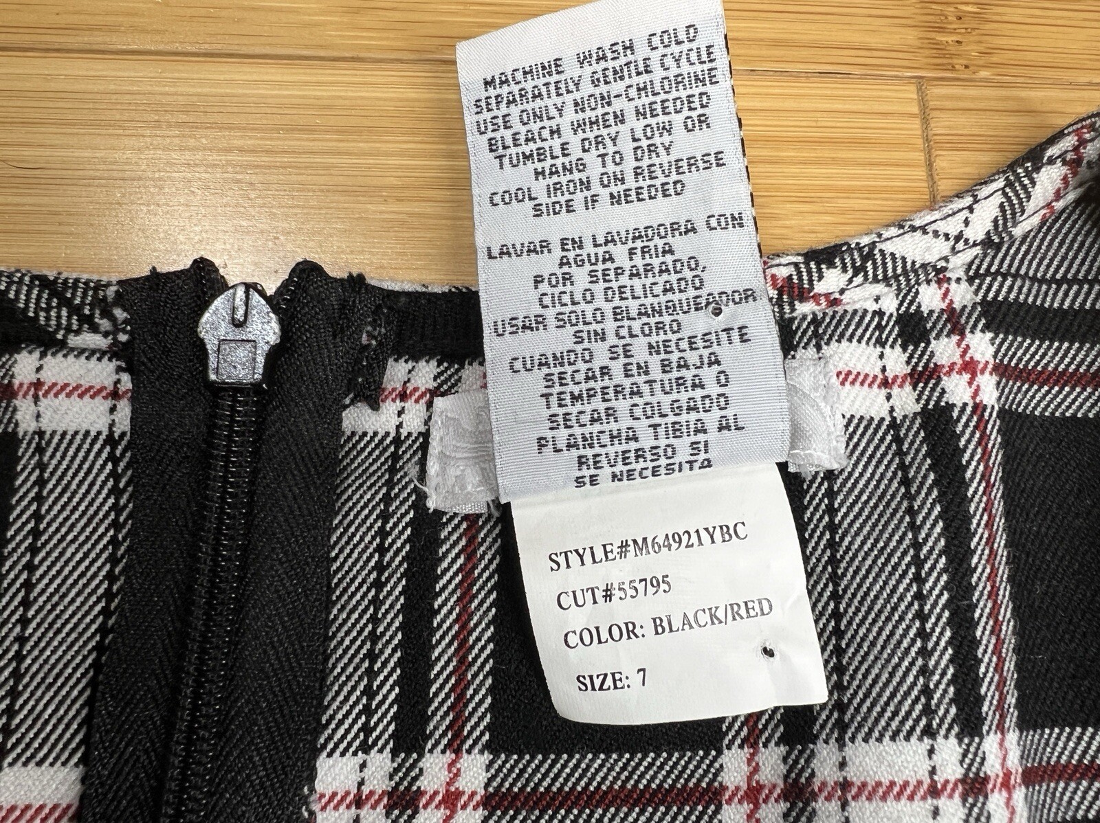 Speechless Women’s Plaid/tartan Clueless Academia Jumper Dress W/Pockets|Size:7