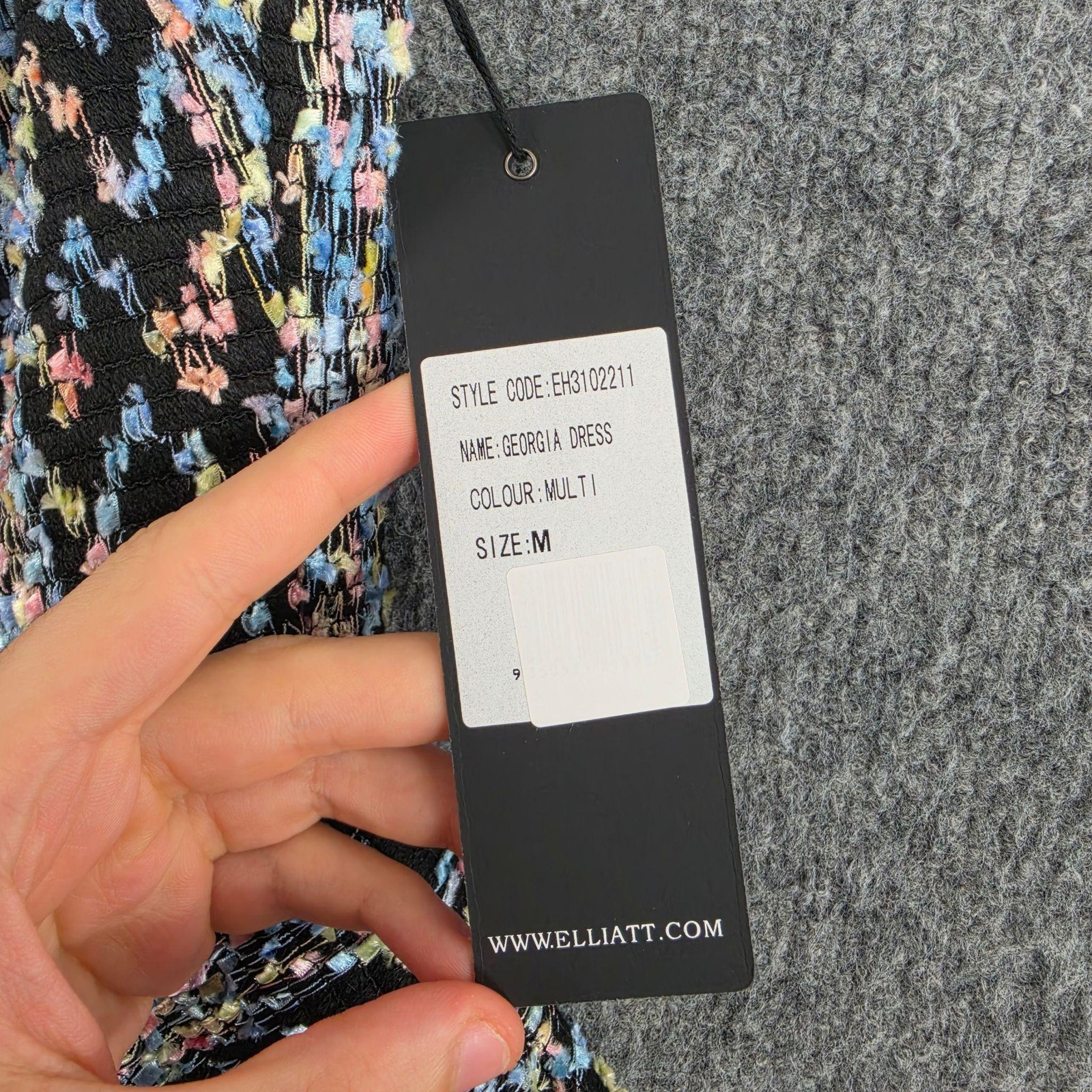 Elliatt Dress Medium Georgia Multi Strappy Fit Flare Mini Jacquard Party Elegant