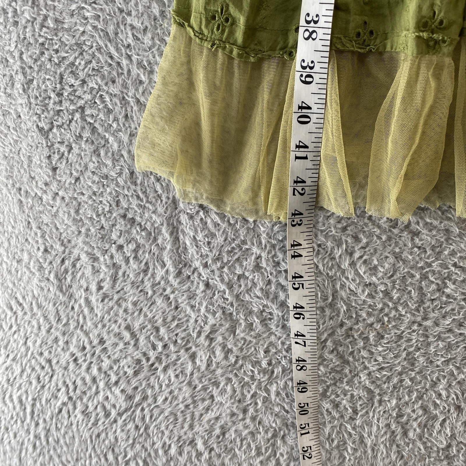 Connected Y2K Fairy Dress Womens Small Embroidered Tiered Midi Sundress Boho
