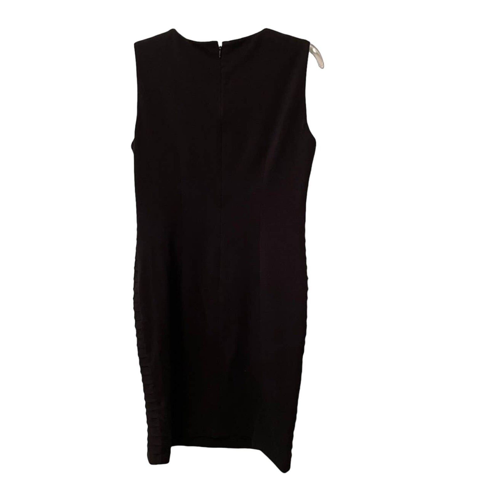 Calvin Klein Black Stretch Knit Shift Dress Size 6