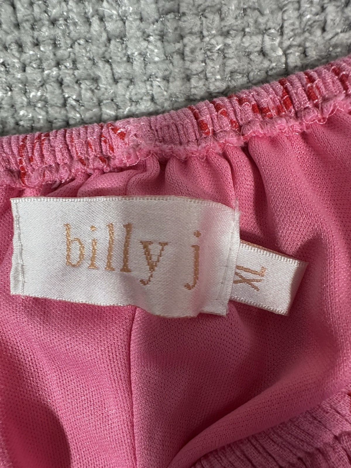 Billy J Dress Womens XL Pink Strapless Cotton Beach Vacation Resort Boho