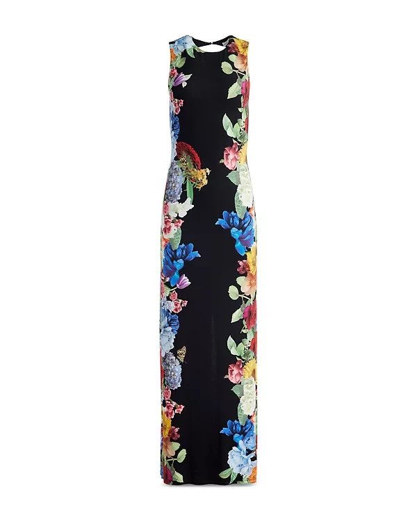 ALICE & OLIVIA (2) DELORA OPEN BACK GARDEN BRUNCH MAXI DRESS NWT MSRP$495