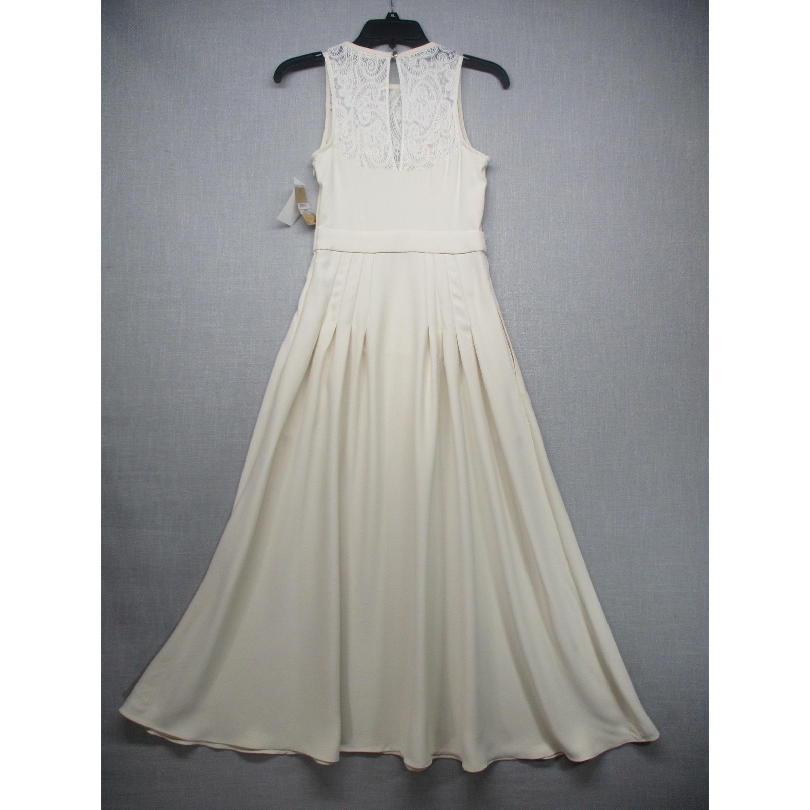 NWT Rachel Rachel Roy BOHO Cream Elegant Flowy Pleated Maxi Dress Womens Size XL