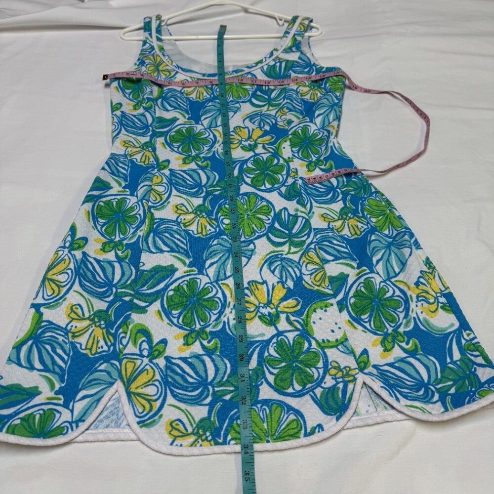 Lilly Pulitzer Lola Shift Dress Large Sweet & Sour Print Fully Lined EUC