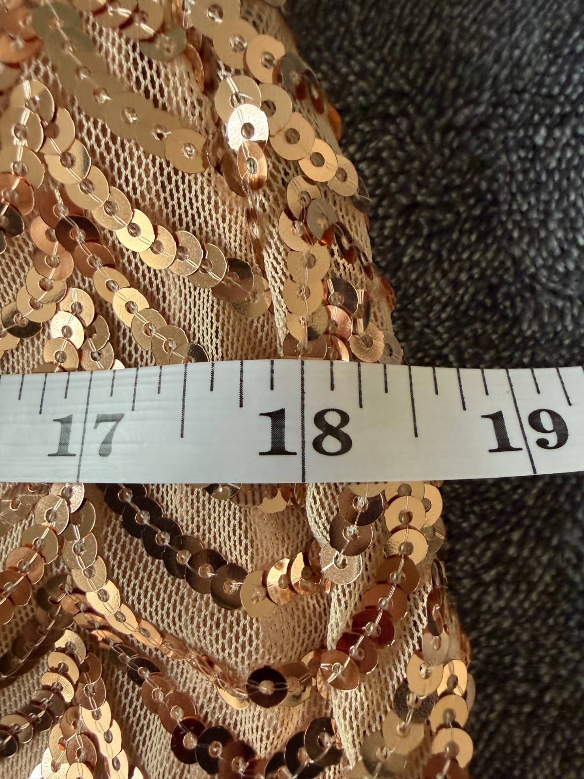 Lulus L Rose Gold Sequin Halter Maxi Dress Slit Formal Party Gala Wedding Guest
