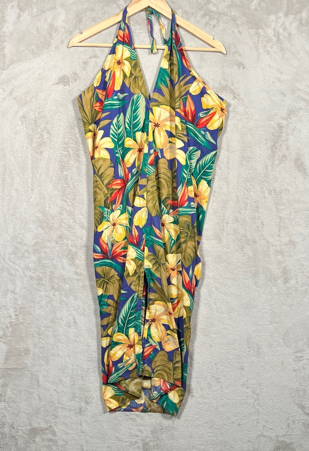Little Moon Floral Halter Dress Womens Large* READ*