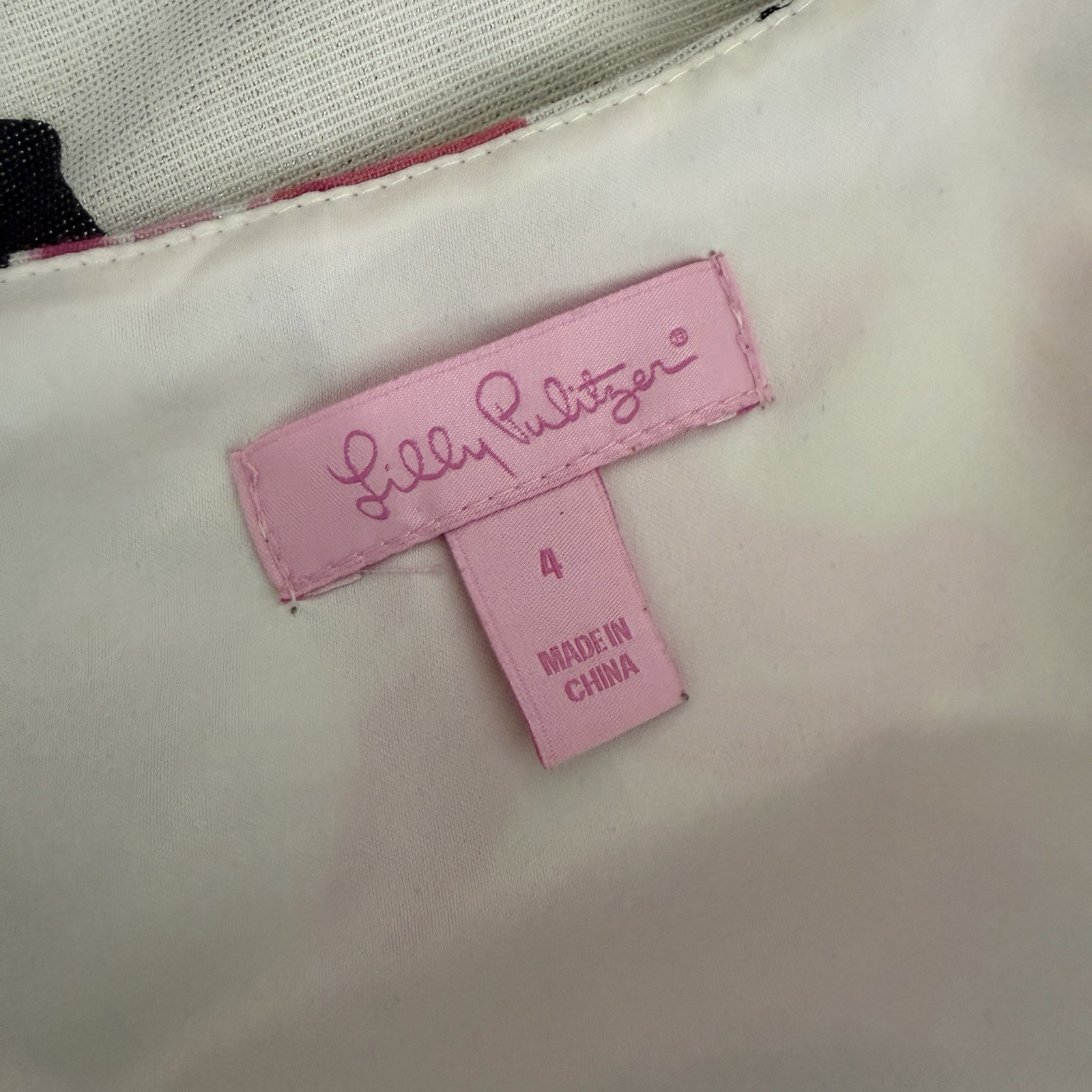 Lilly Pulitzer Portia Cameo White Stroke Of Midnight Fancy Faille Dress 4