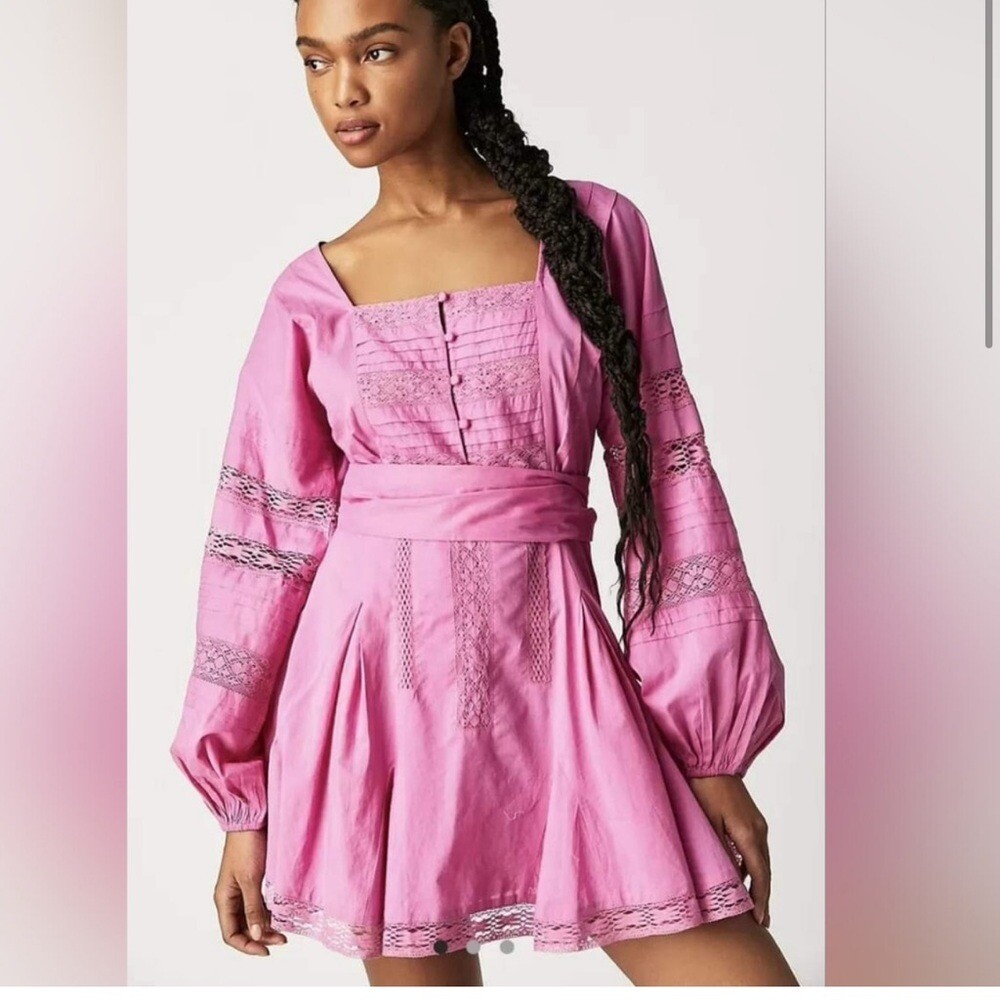 NWT Free People Jen’s Pirate Booty Belmont Kelly Dress -extra Small missing belt