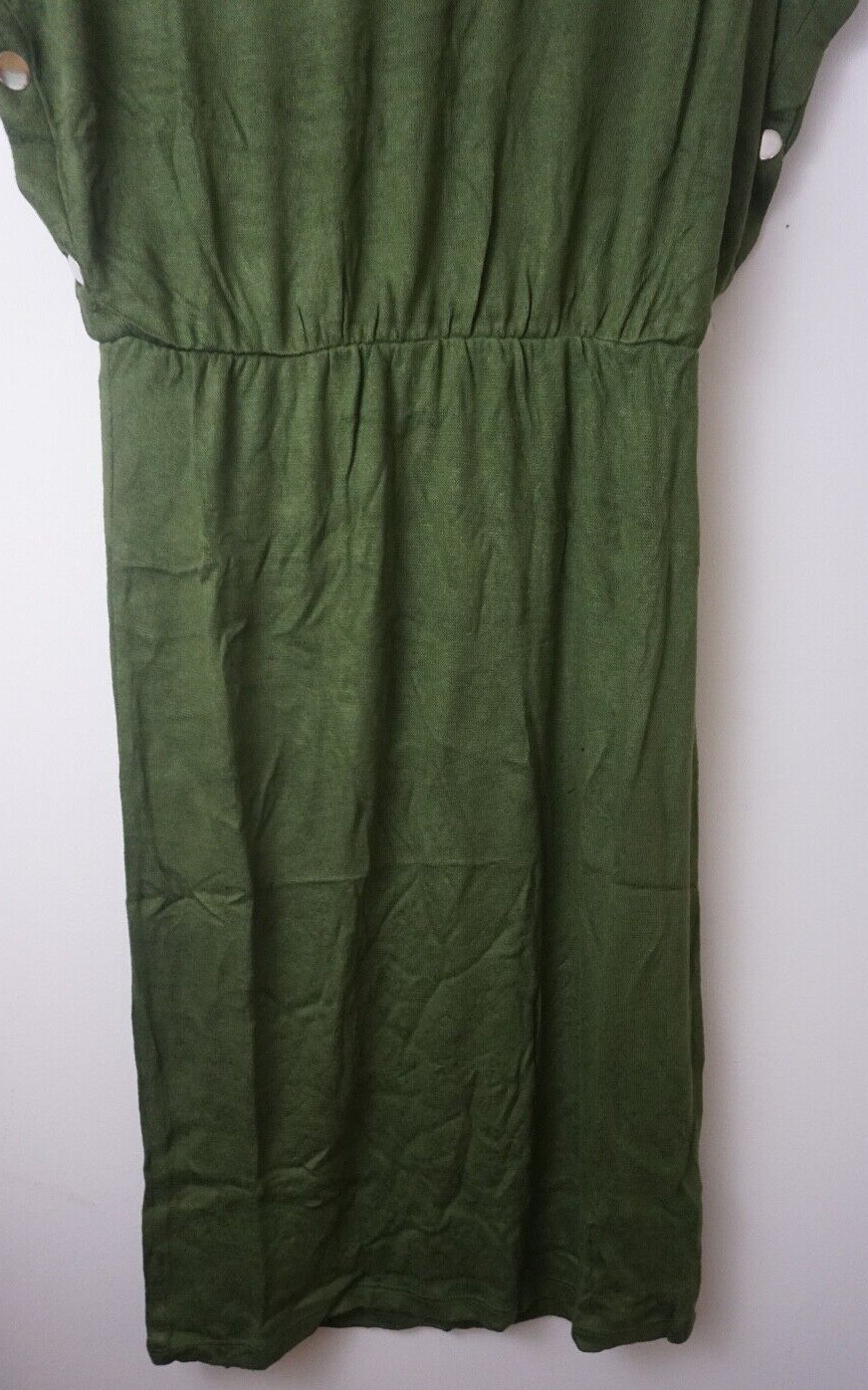 Colleen Lopez CL Soft Snap Cap Slv Sheath Dress Color Chive XS NEW 762-734