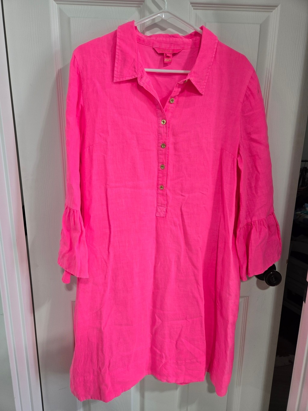 Women’s Lilly Pulitzer Quarter Sleeve Dress Size 12 Pink
