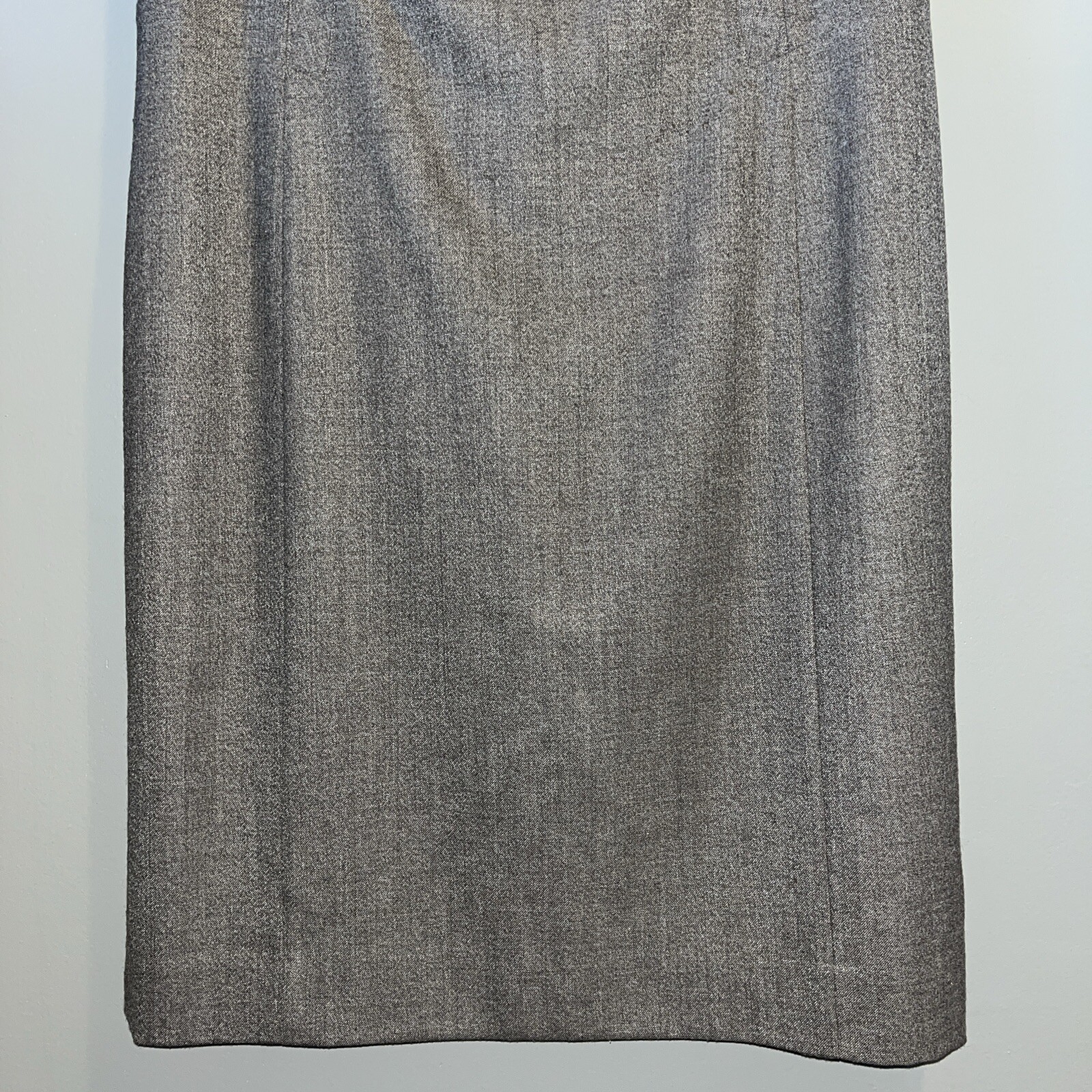 Ann Taylor Wool Blend Seamed Shift Dress Womens 8 Lined Sleeveless Brown
