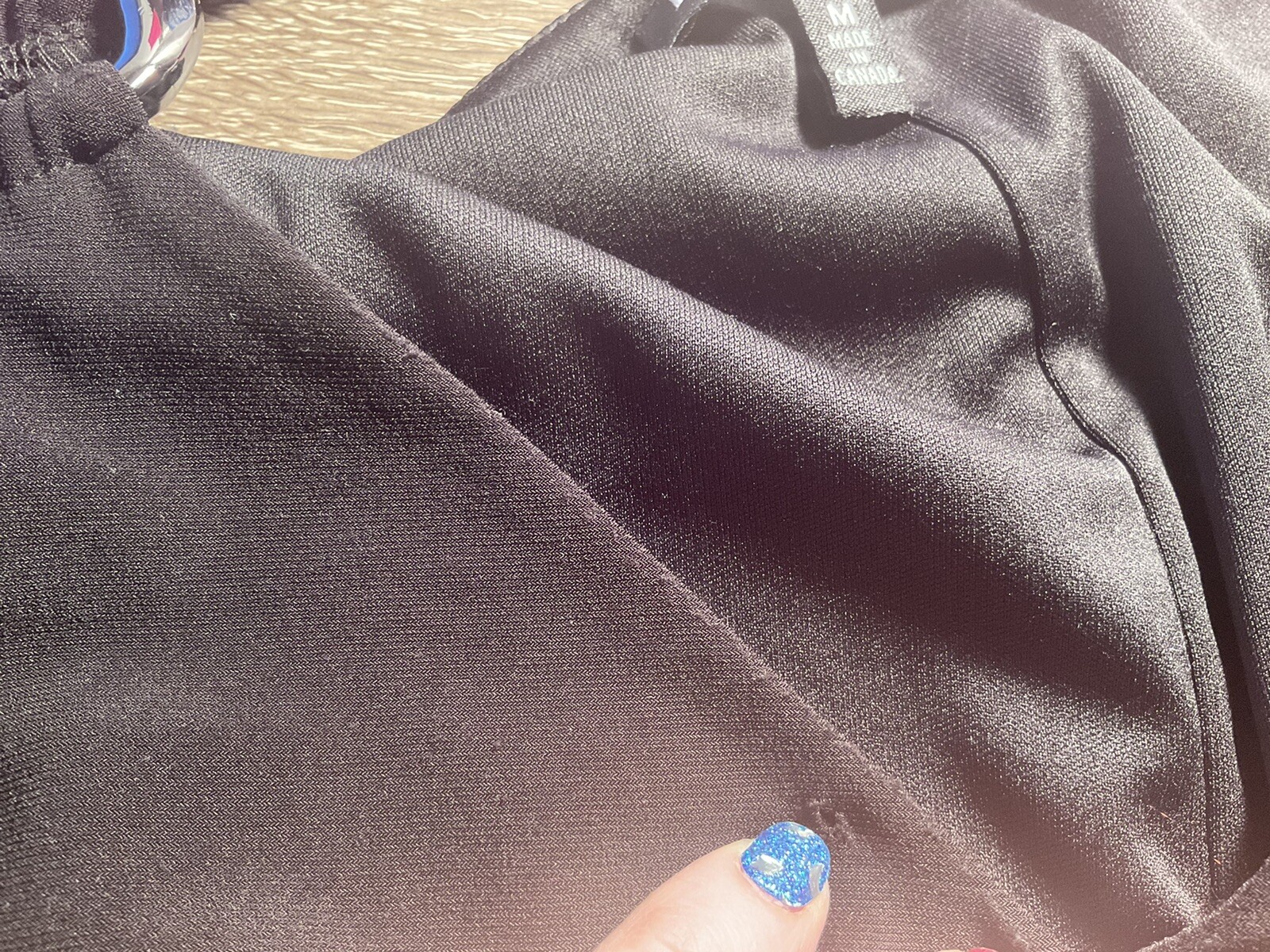 PICADILLY Women’s Size M Black Mini/Maxi Dress, Sleeveless with Silver Rings