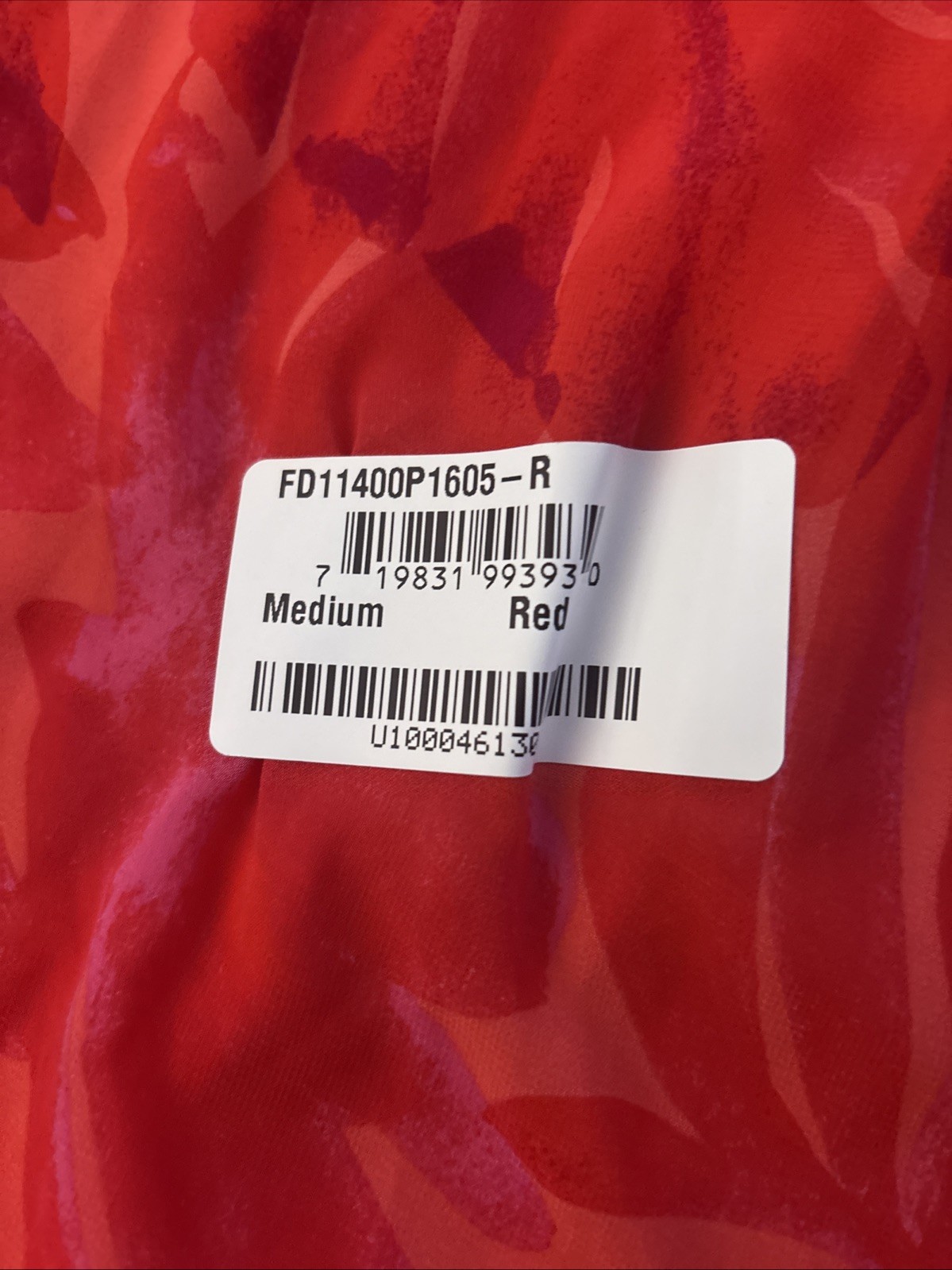 Dress Forum Red Tropical Print Straps Adjustable Maxi Dress Size M