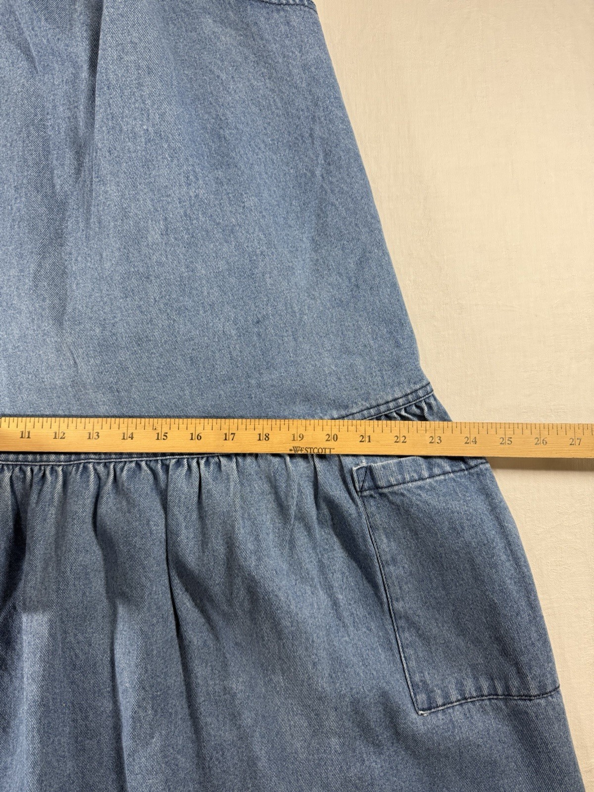 Sun Belt Denim Dress Womens Plus Size Denim Kipper Dress
