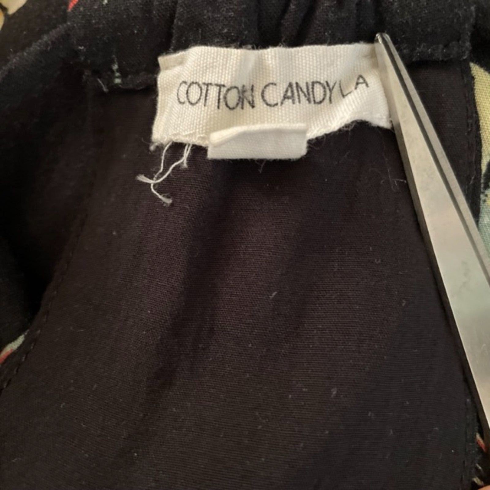 Cotton Candy LA Little Black Dress Small with Random Flower Print Y2K LBD Date