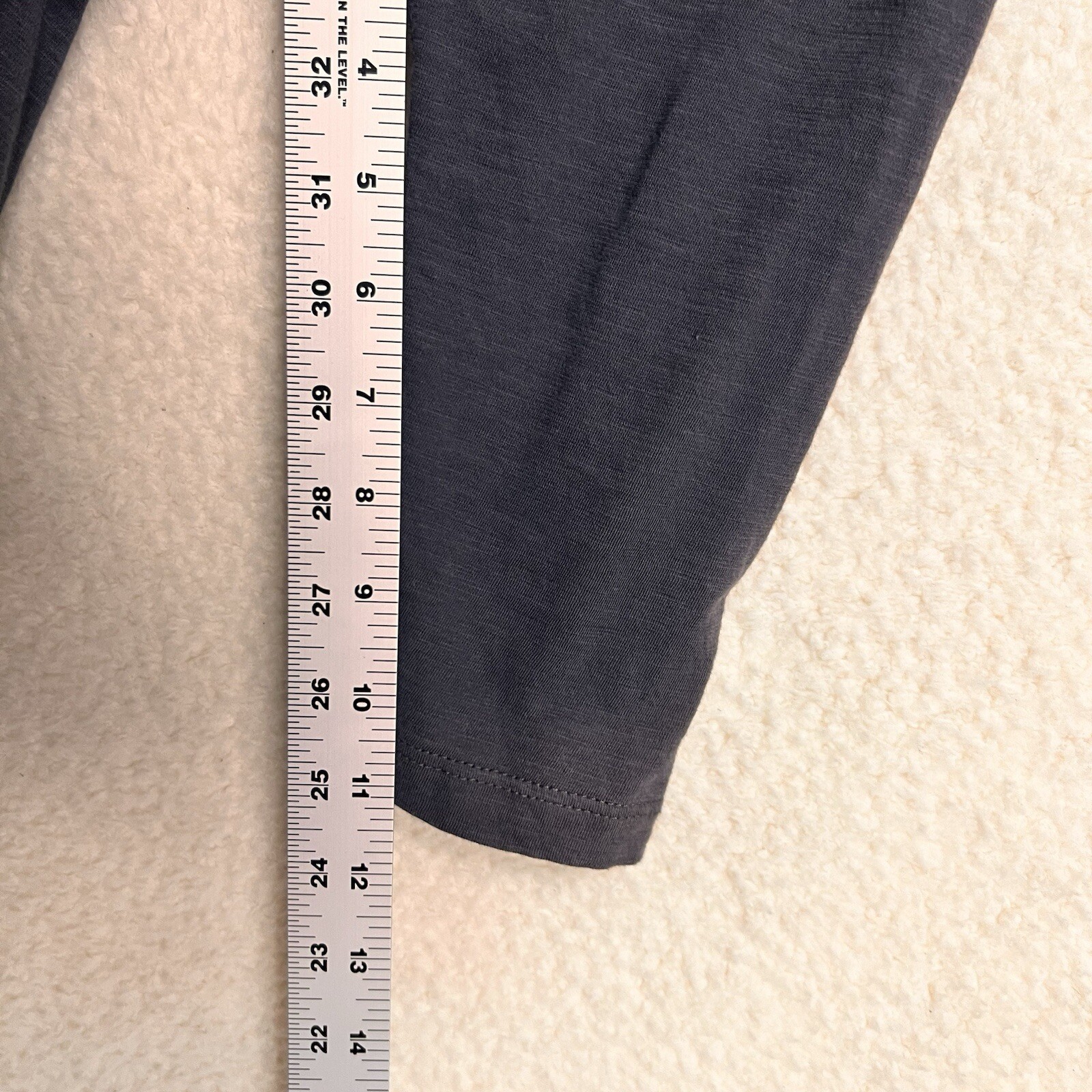 Verandah By Vina Dress Women’s One Size Gray Cotton Midi Lagenlook Pockets