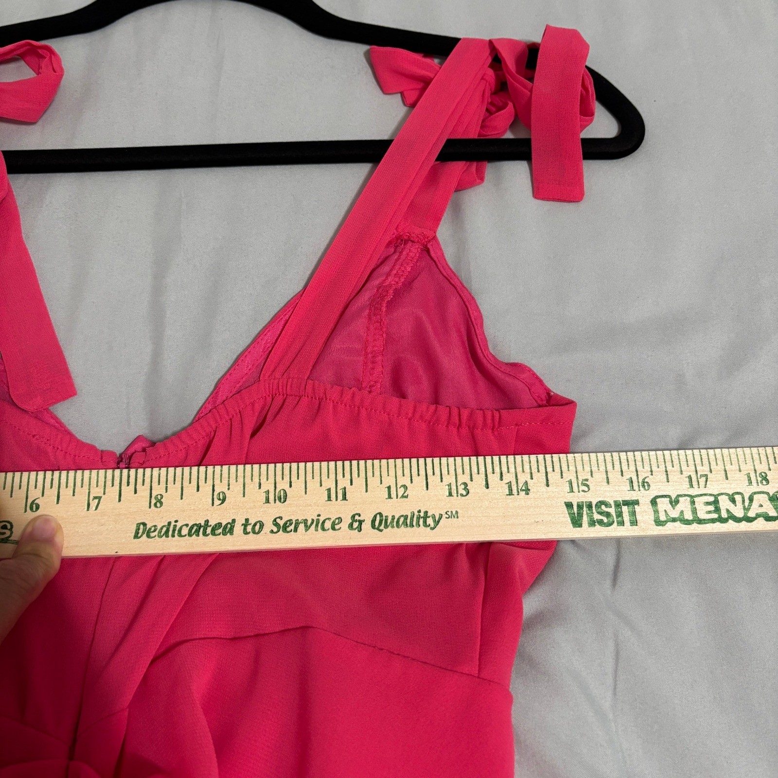 PrettyLittleThing Hot Pink Underwire Detail Draped Midi Dress Sz 8
