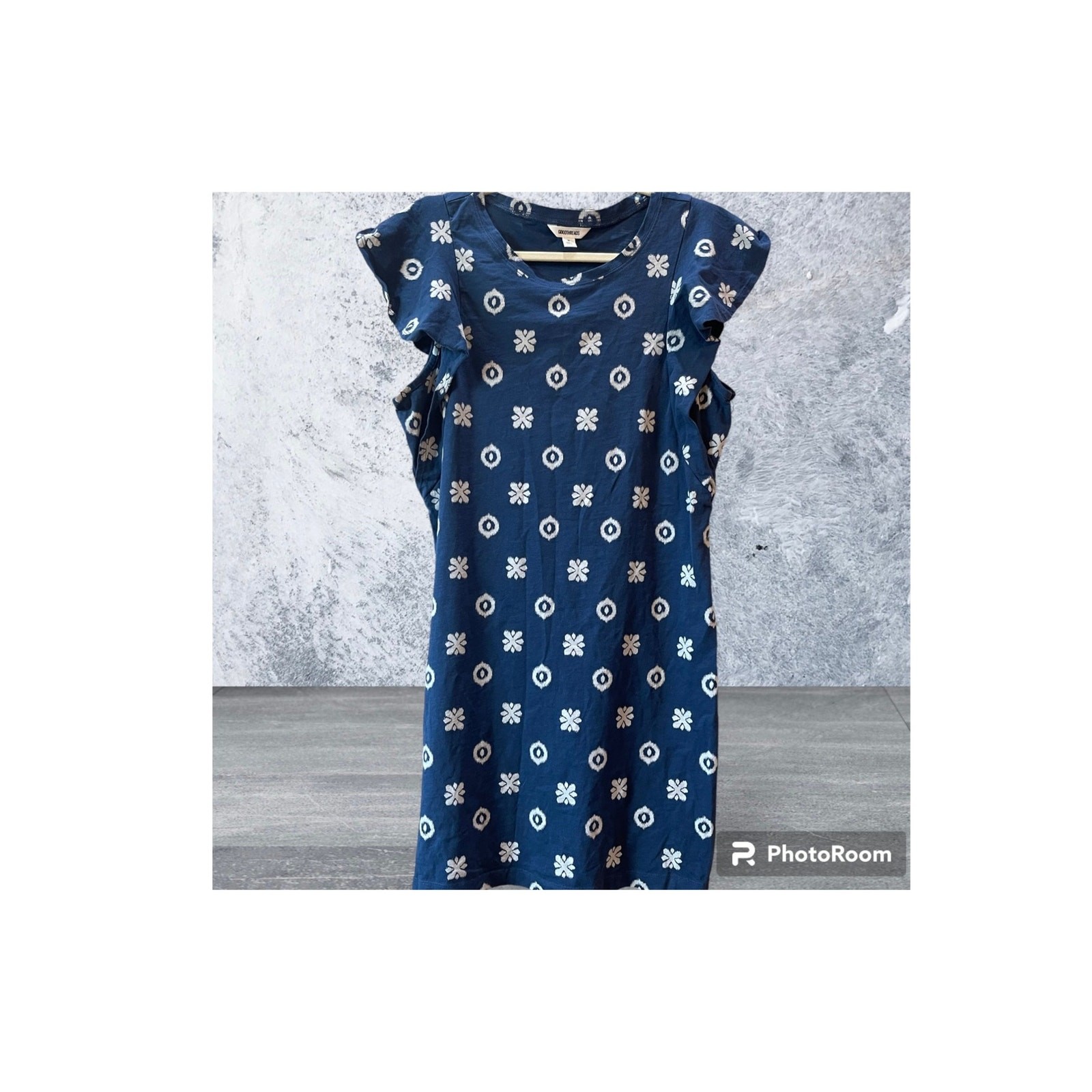 NWOT Goodthreads Blue Dress 100% Cotton Size Medium