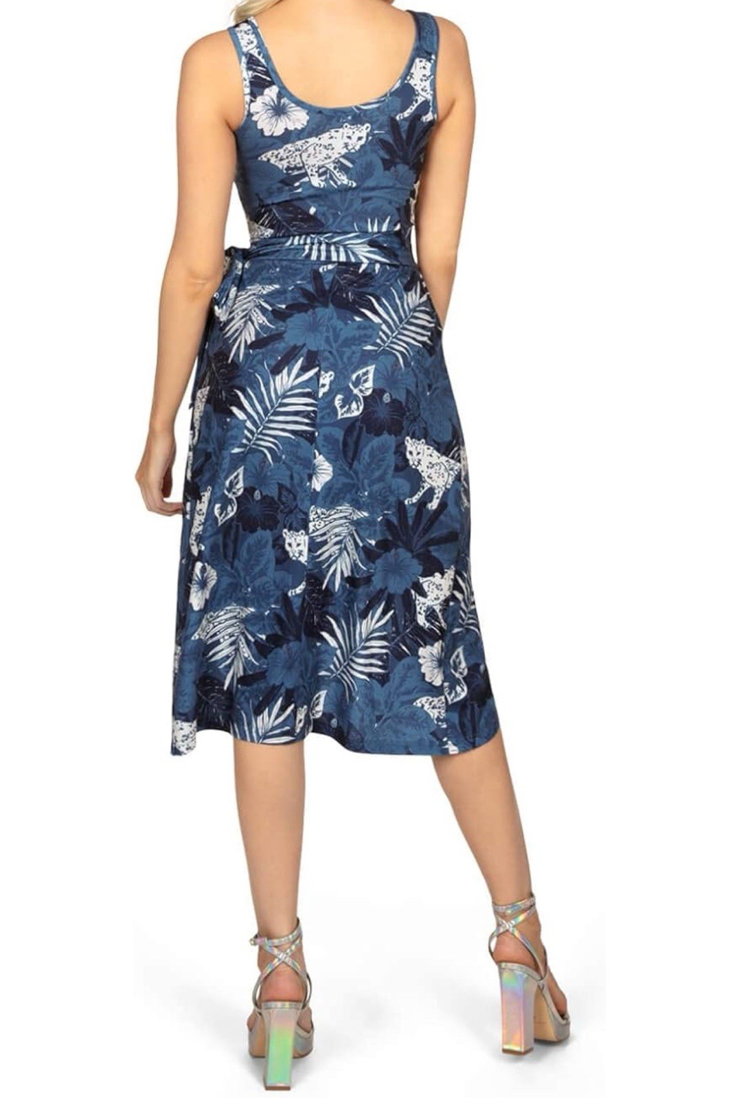 Tipsy Elves Vibrant Vibes Midi Dress Small Wrap Dress