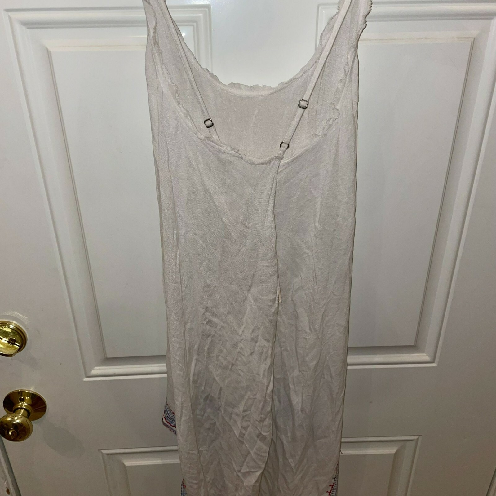 cms associates Women’s White Scoop Neck High Low Dress Size Small