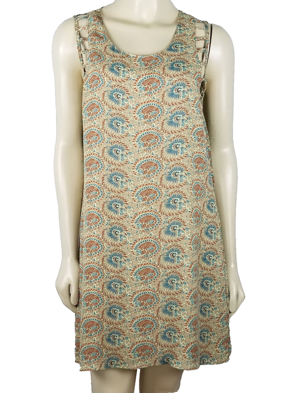 Umgee USA sleeveless Tunic polyester comfortable above knee dress size M