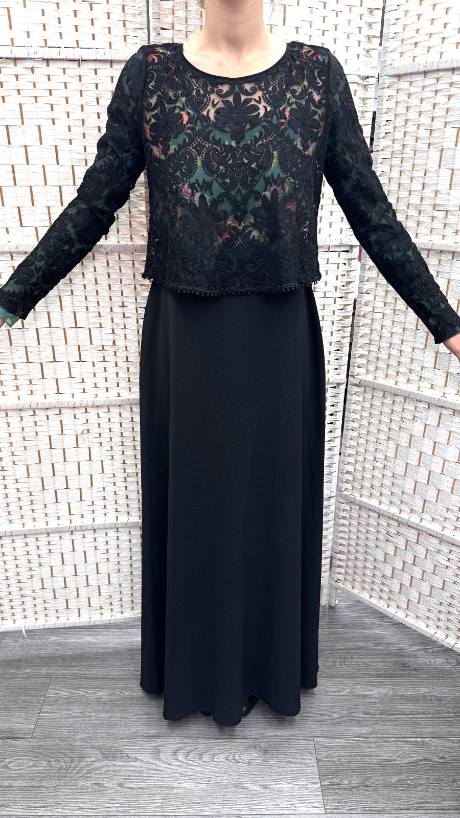 Michal Negrin Elegant Full length Floral dress Size – 38 – NWT