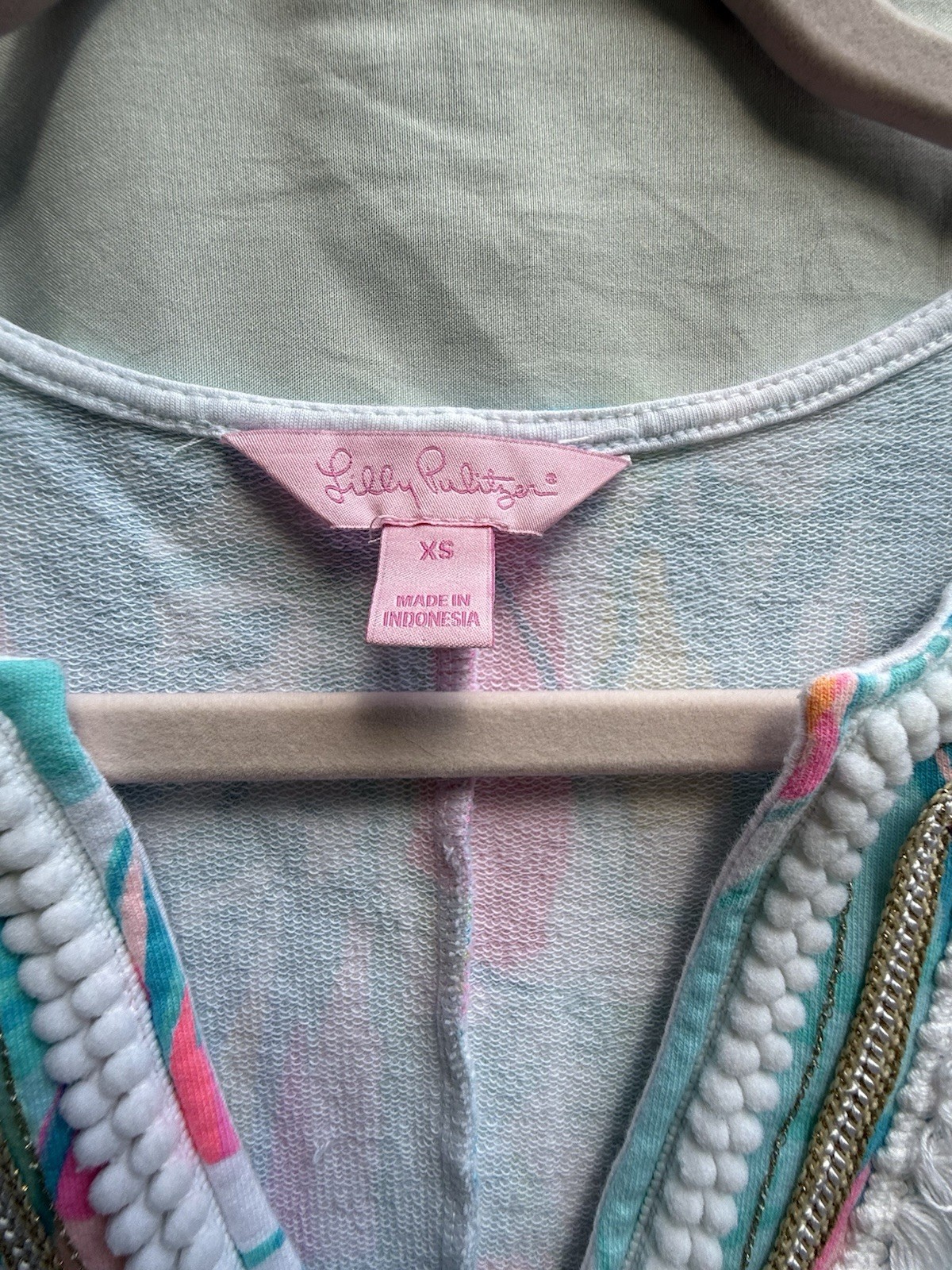 Lilly Pulitzer Harper Shift Dress XS Beach & Bae Sailboat French Terry Embellish