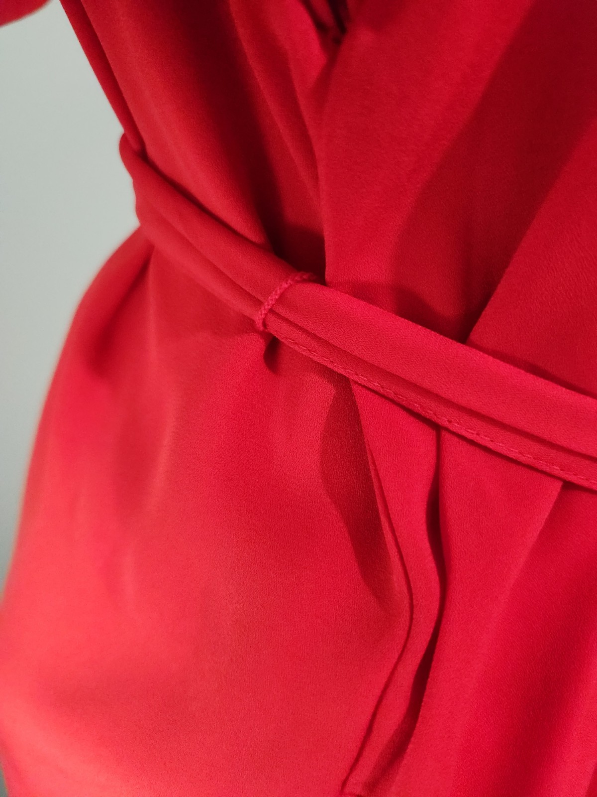 Gag Women’s Poyester Ruffle Sleeve Red Dress Saze XS #5