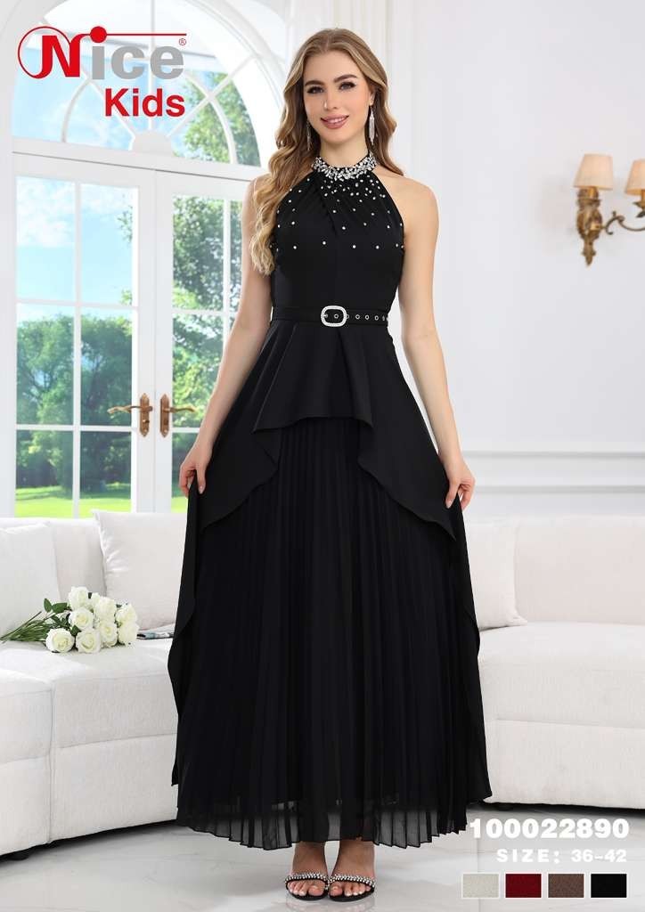 100022890 Women’s Color Long Dress