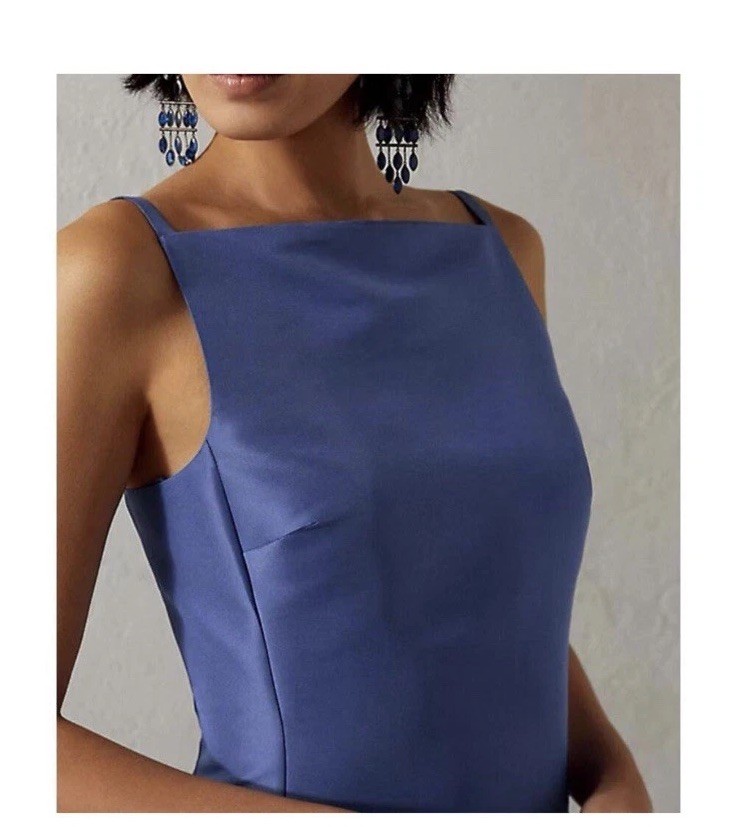 Ralph Lauren Collection Purple Label Krystina Faille Evening Dress Size 20