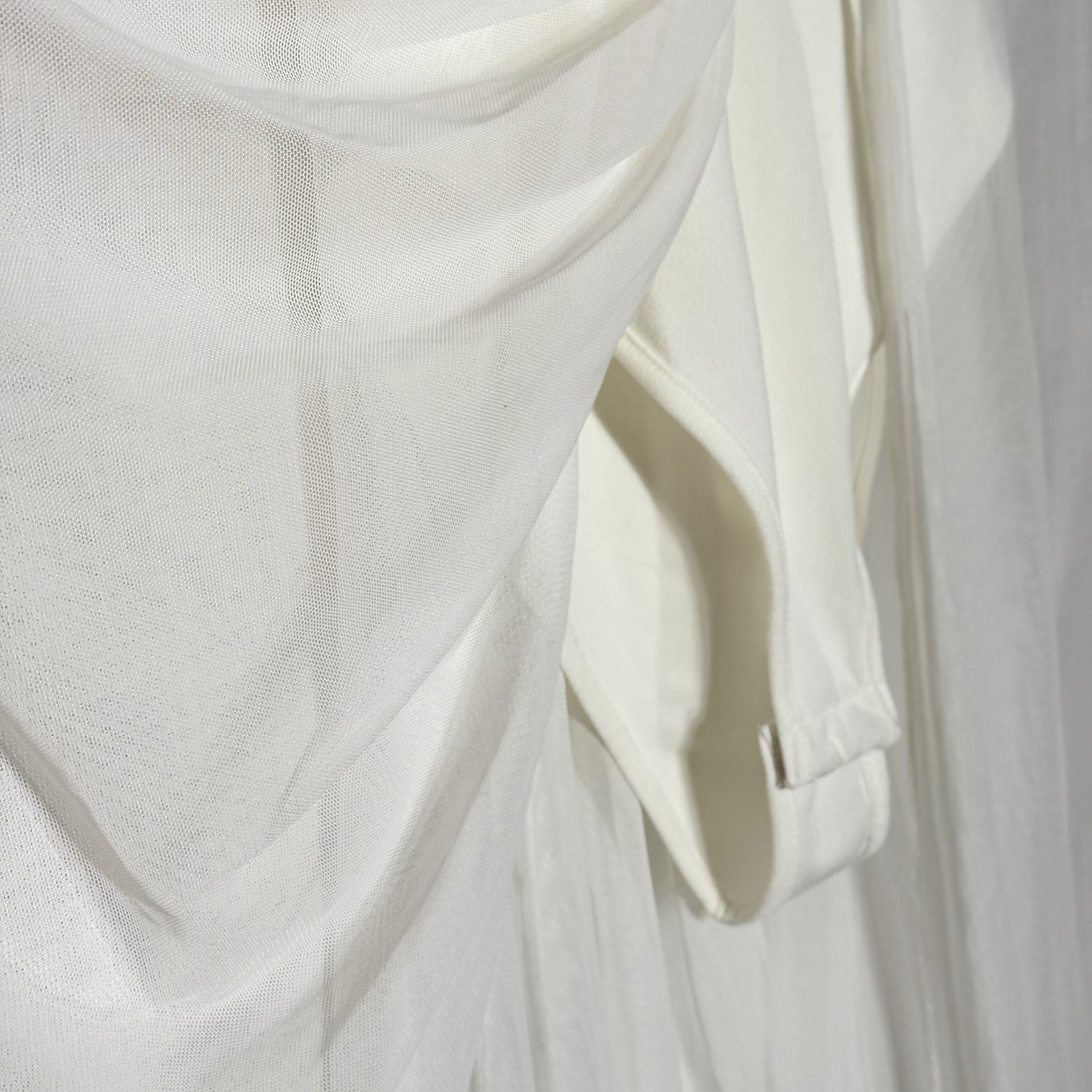 Cherry Mellow Ivory Lace Halter Open Back Chiffon Maxi Dress SP Bridal Romantic