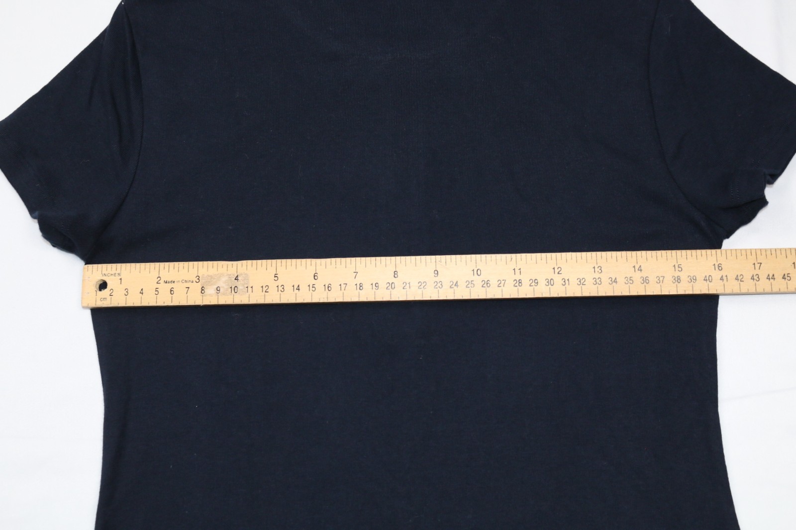 Tommy Hilfiger Navy Knit 1/4 Zip Polo Dress Short Sleeve Embroidered Flag Slim