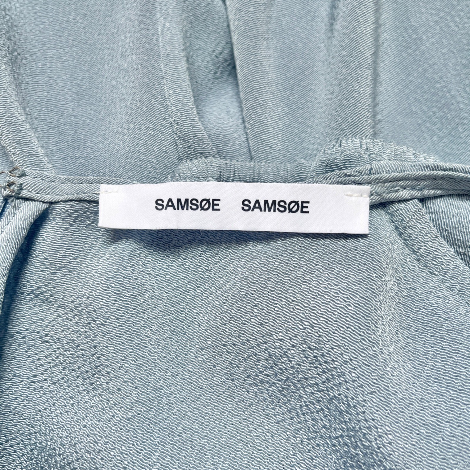 Samsoe Samsoe Dress Women’s Large Dusty Blue Scandi Classic Office Spring Summer